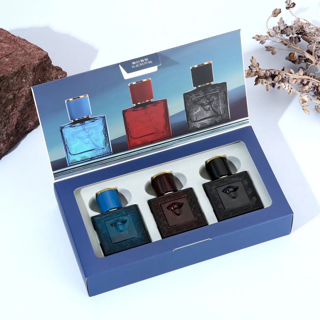 2025new 30ML*3 Perfume Luxury Gift Set Woman Fresh Cologne Woody Eau De Toilette Parfume Floral Scent Lasting Pheromone