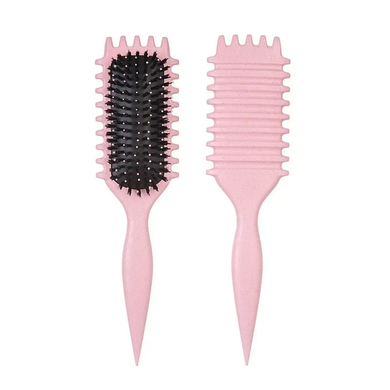 1/2pcs Detangling Candy Brush Curly Hair Scalp Massage Hair Comb with Cleaning Claw Natural Bristles Define Hair Styling Tools