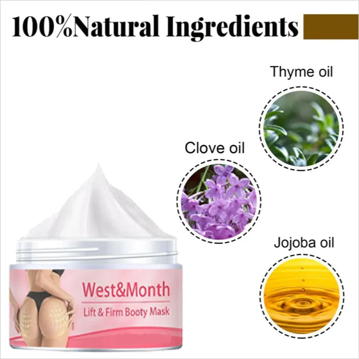 Hip Lift Massage Cream, Allowing Skin Regeneration And Full Elasticity, Plump Buttocks