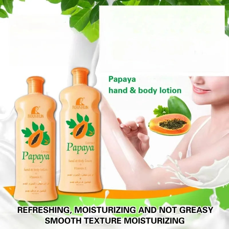 Papaya Body Lotionbody lotionMoisturizing Body Lotion Four Seasons Skin Rejuvenation Hydrating Lotion Nourishing