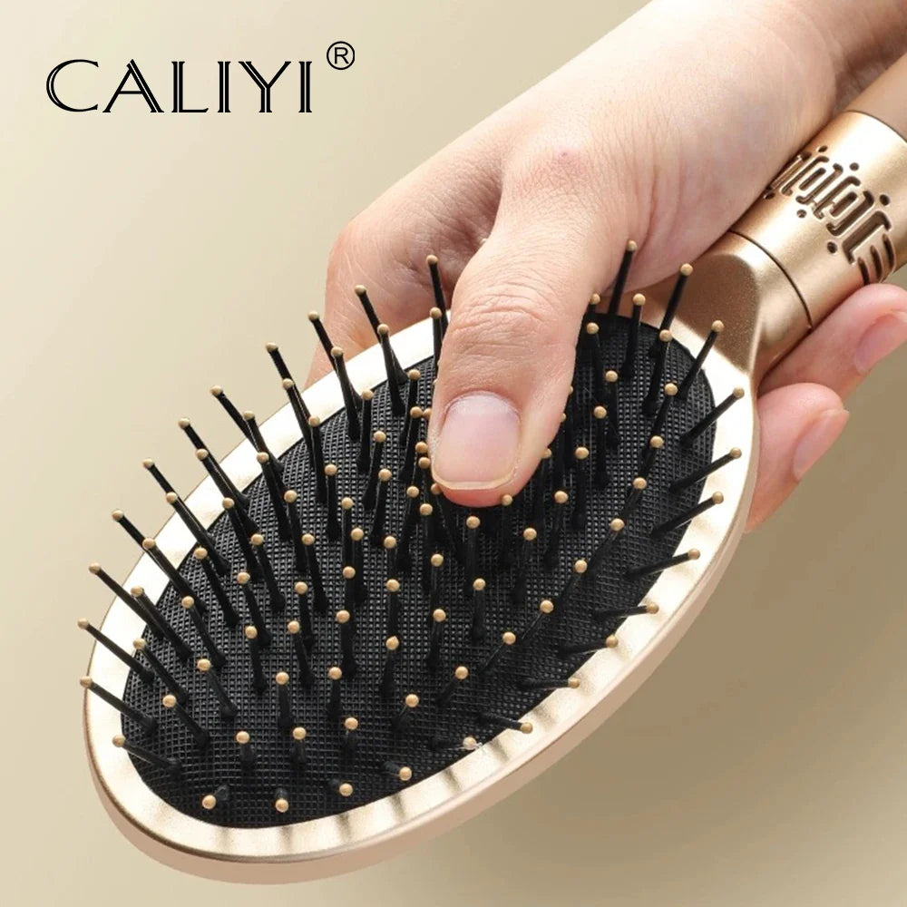 CALIYI Hair Massage Air Cushion Comb Brush Scalp Hairbrush Detangle Anti Static Salon SPA Hairdressing Styling Tool Oval Round