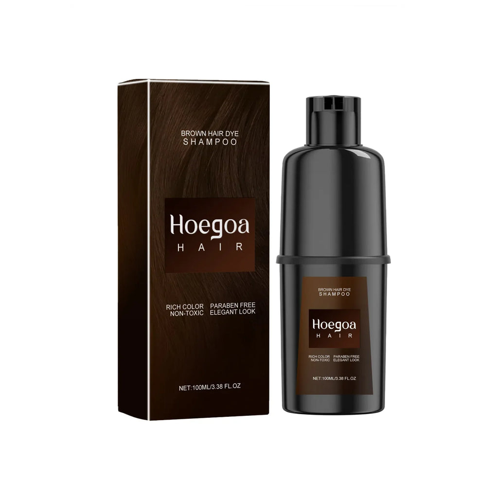 Hair Dye Shampoo Diy Natural Black Color Repair Gray White Hair Non Irritating Hair Coloring Shampoo