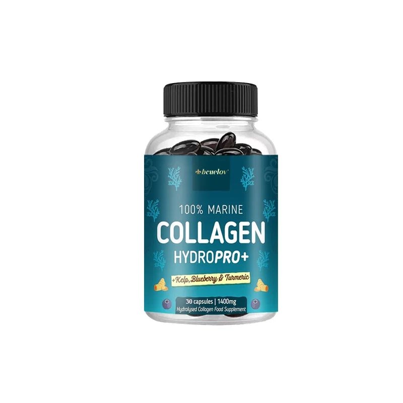 Hydrolyzed Marine Collagen - HYDROPRO, Advanced Hydrolyzed Formula for Optimal Absorption, Skin, Hair, Nails & Joint Support