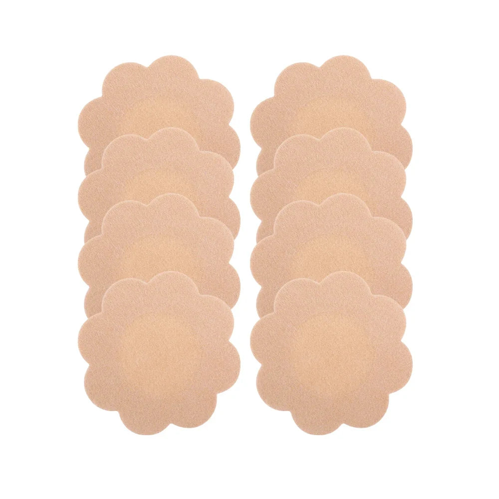 Women Summer Invisible Nipple Covers Pads Ultra Thin Fabric Chest Stickers Disposable Lift Pasties Daily Wear Intimate Underwear