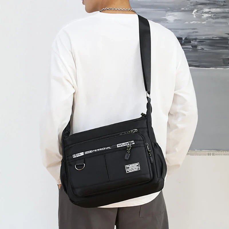 Oxford Shoulder Bag For Everyday Use - Large Capacity Unisex Crossbody With Multiple Compartments