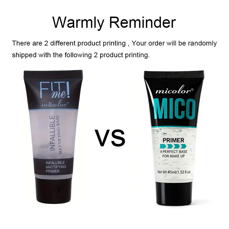 Makeup Primer Long lasting moisturizing, waterproof, anti shedding, quick film-forming, easy to apply before applying soft tube