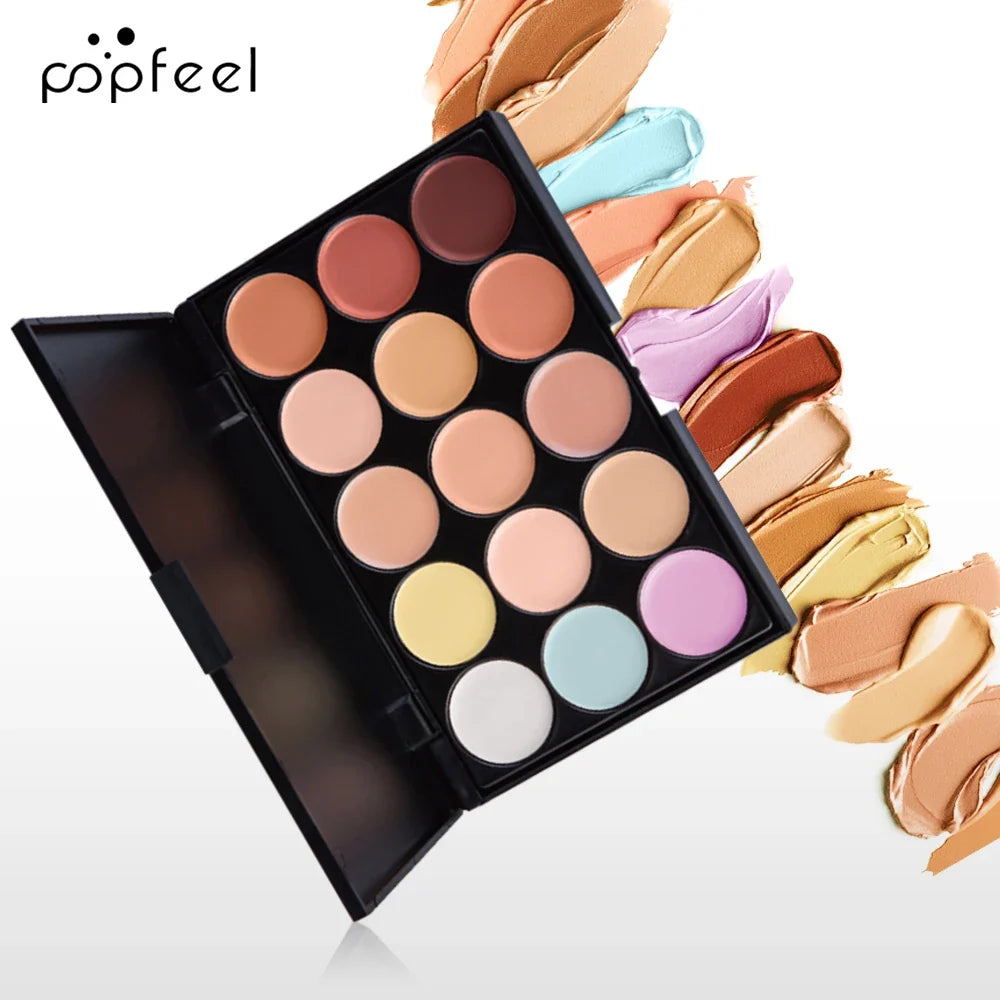 POPFEEL 10-Piece Face Makeup Set - Beginner-Friendly Foundation, Concealer & Brush Combo - Complete Face Makeup Kit for Flawless