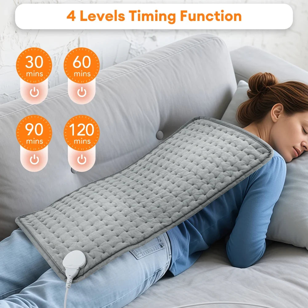 9 Level 4 Mode Timer 30X60cm Electric Heating Pad Blanket Hot Heated Pad for Abdomen Shoulder Knee Legs Winter Warm Washable