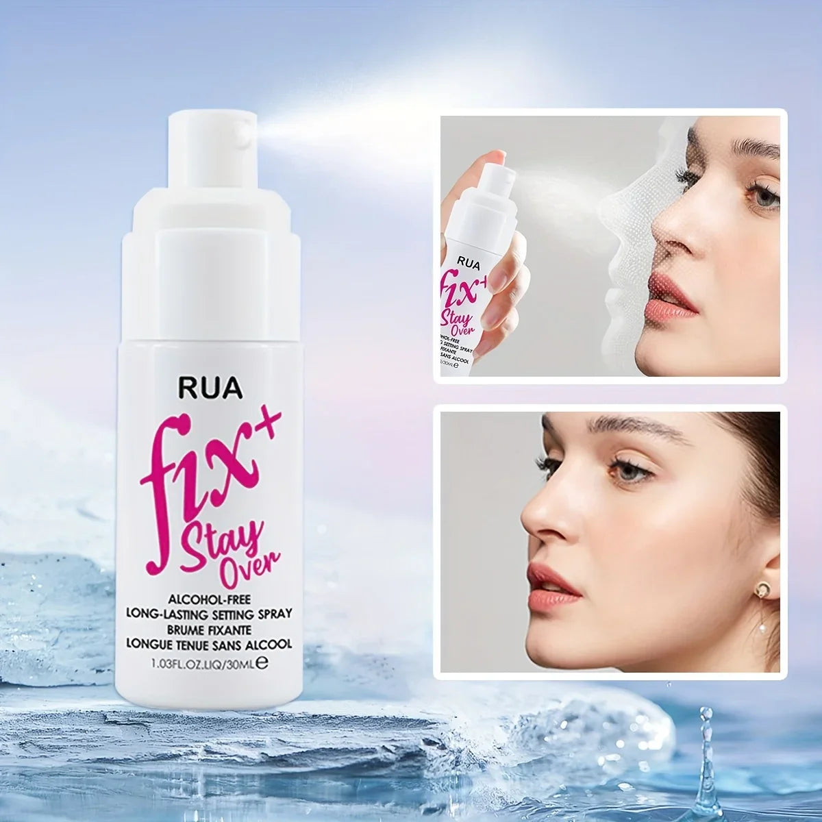 Setting spray Lasting setting Oil control waterproof and sweat free moisturizing quick setting