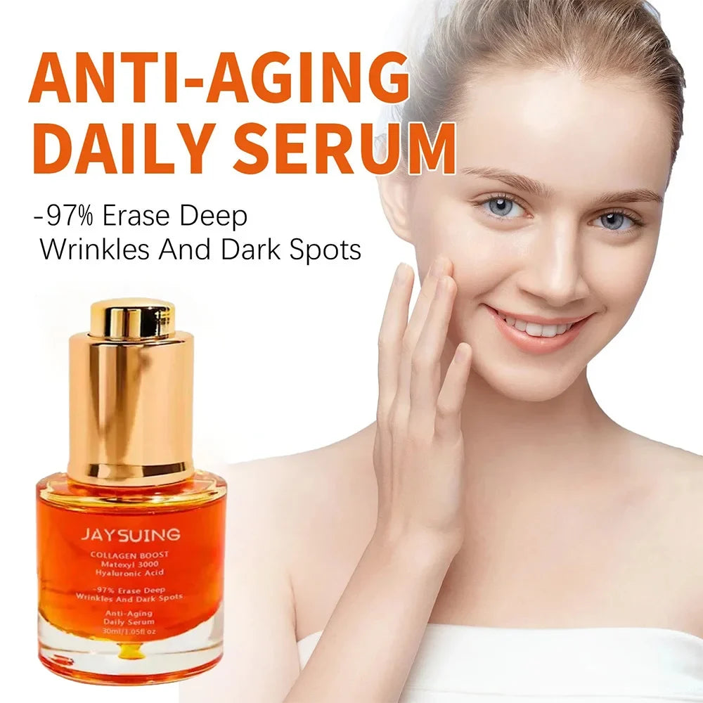 Collagen Boost Face Serum Fade Fine Lines Lifting Firming Deep Hydration Moisturizing Hyaluronic Acid Essence Skin Care Products