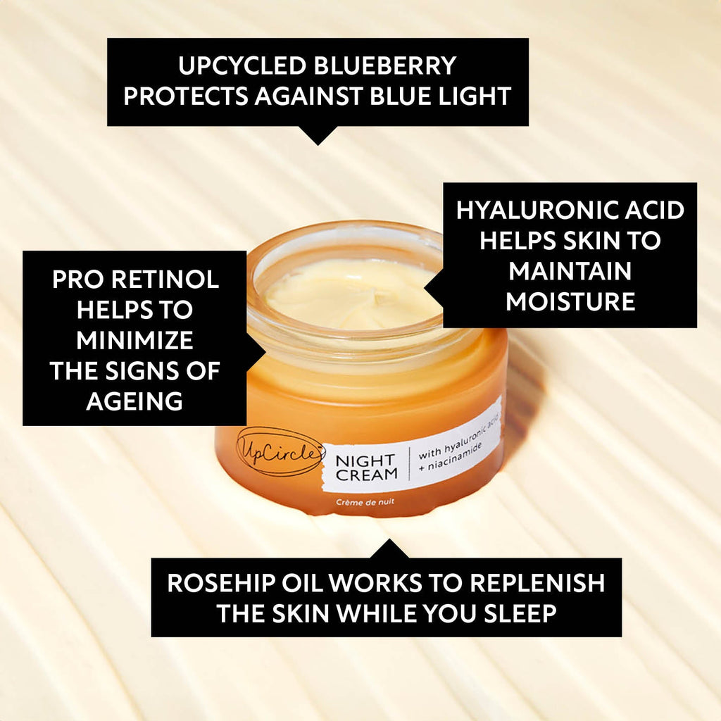 Night Cream with Hyaluronic Acid + Niacinamide - Travel Size