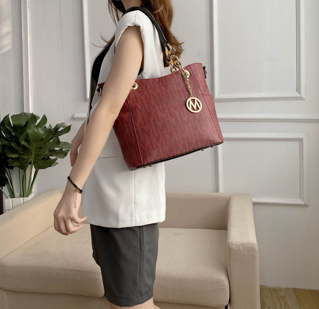 MKF Collection Kissaten Milan M Signature Tote Handbag by Mia k