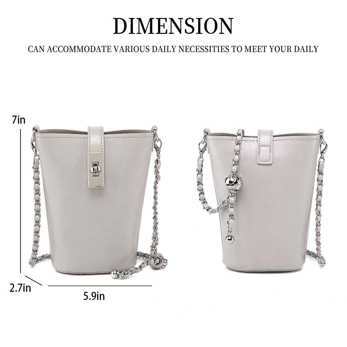 MKF Collection Evelina Mini Bucket Shoulder Bag by Mia K