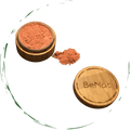 BeNat All-Natural Blush Loose Powder | Reusable Bamboo Container with Refills | Vegan & Lightweight Face Makeup