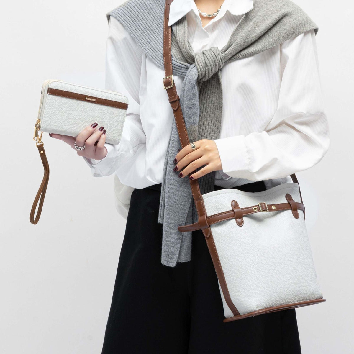 MKF Collection Odette 2-Piece Bucket Bag & Wallet by Mia K