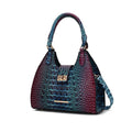 MKF Collection Ava Gradient Rainbow Faux Crocodile-Embossed Tote by Mia K