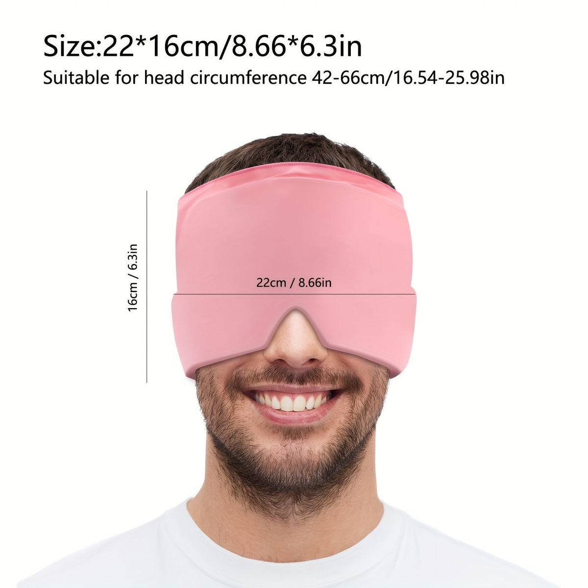 Cooling Head Gel relaxation Cap, Hot & Cold relaxation Hat, Cool Ice Head Wrap Ice Pack Mask, Cold Compress Products, Comfortable & Stretchy Ice Pack With Hot And Cold