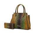 MKF Collectin Miriam Croc-Embossed Tote Bag Elegant Vegan Leather Structured by Mia K.