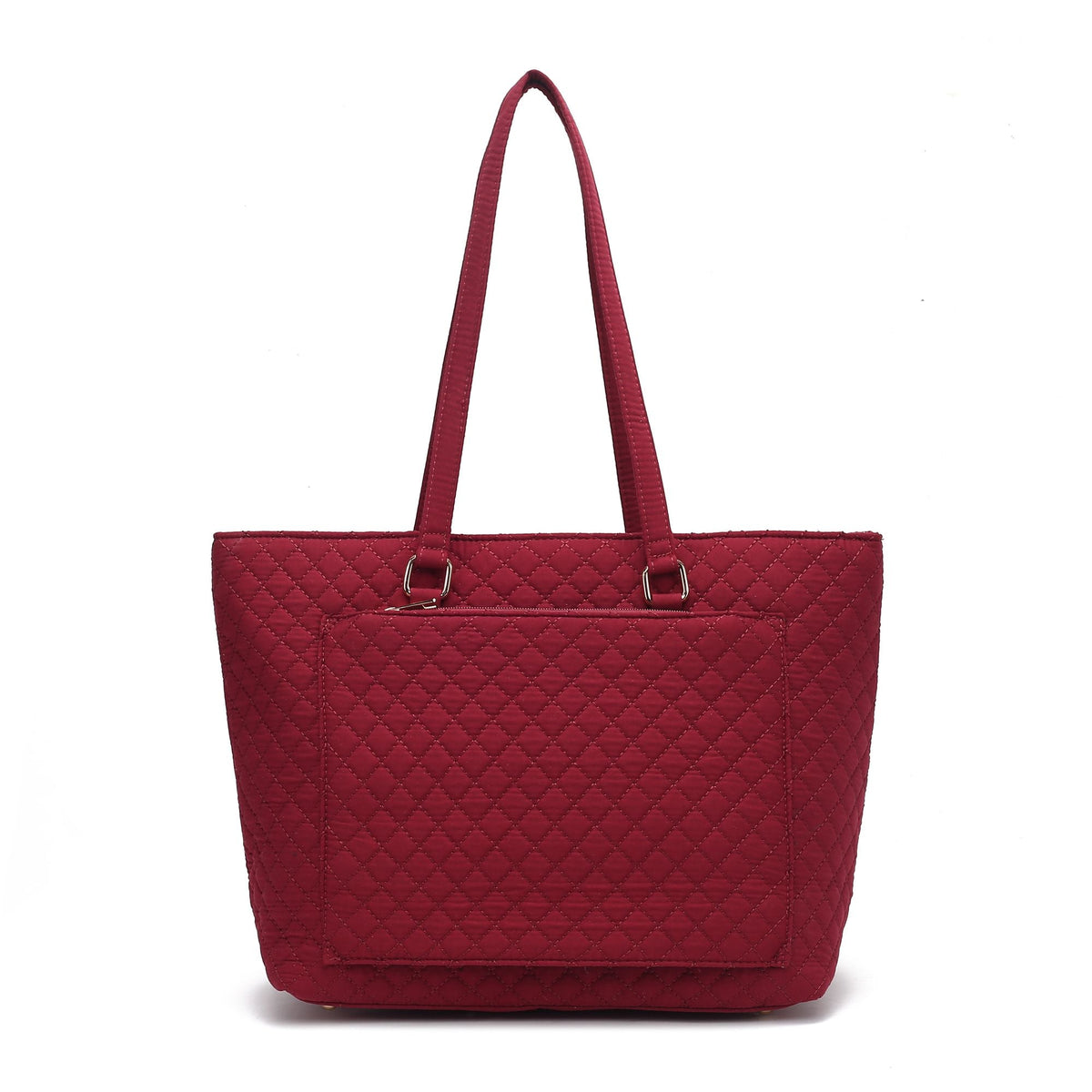 MKF Collection Hallie Solid Quilted Cotton Women Tote Bag by Mia K