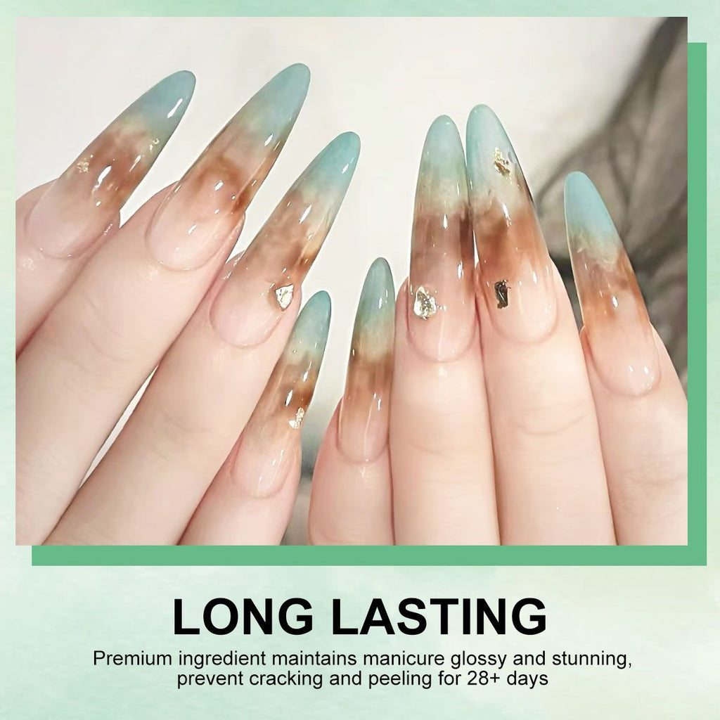 Limegirl Gradient Painting Gel, 9 Bright Colors Ombre GelNail Polish for Pigment Pat Nails Nails French ManicureSoak Off UV Set