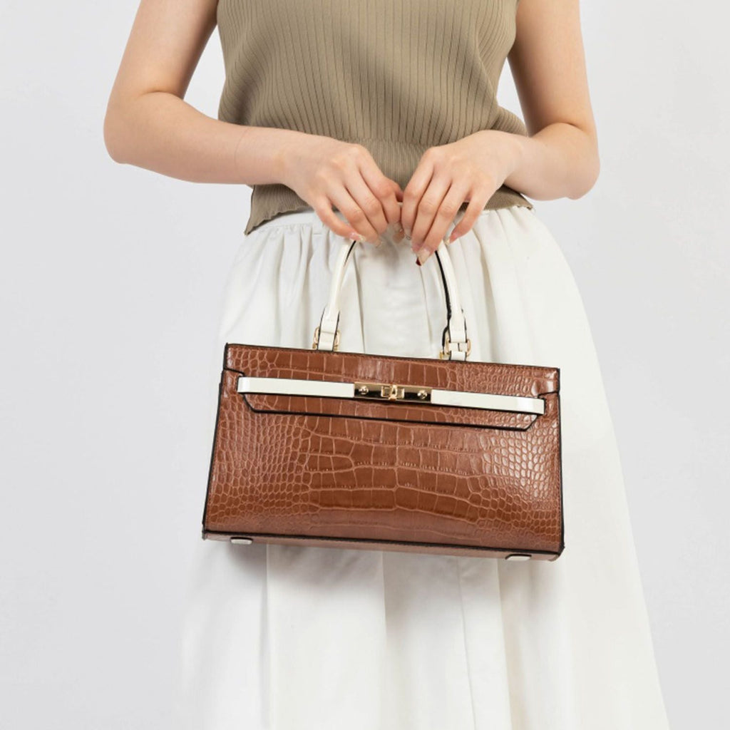 MKF Collection Colby Satchel Bag Stylish Vegan Leather Elegant Purse by Mia K