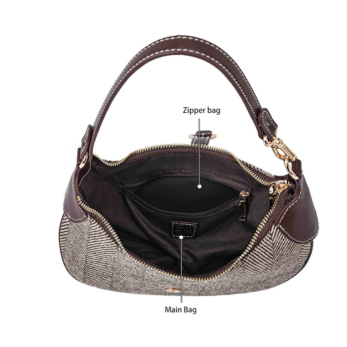MKF Collection Mire Shoulder Half Moon Bag Fashion and Timeless by Mia K.