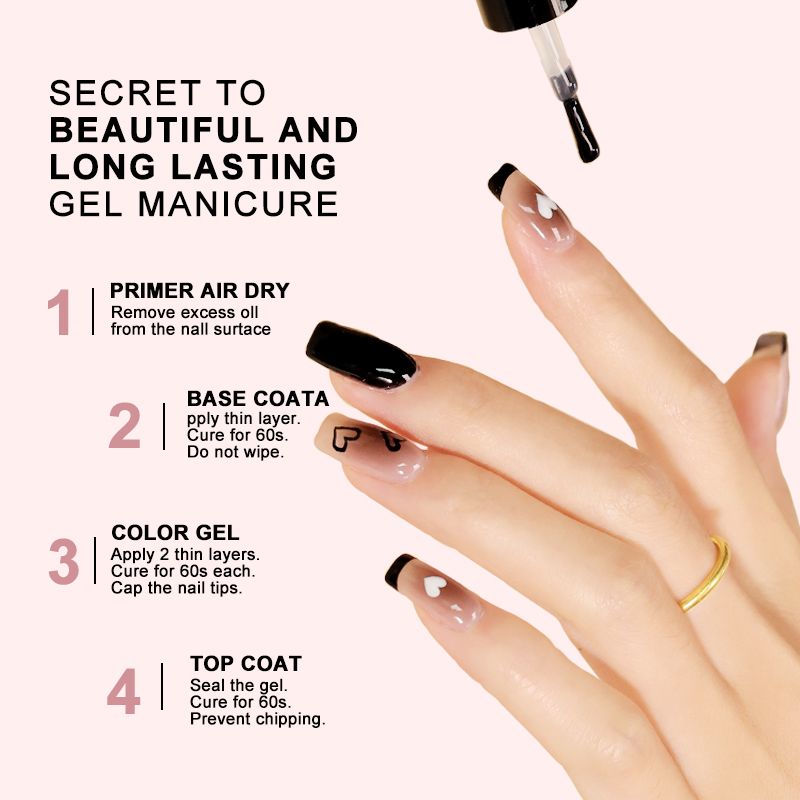 LIMEGIRL Gel Nail Polish Set 6 Color Set with UV Nail Light and Nail Tools, Soaking Nail Set, for Beginners DIY Nail Set