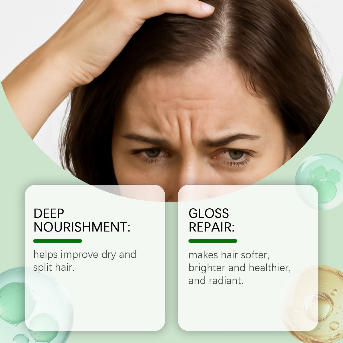 Hair Care Essential Oil Gentle Nourishment for Smooth Hair Daily Scalp Massage Care Essential Oil