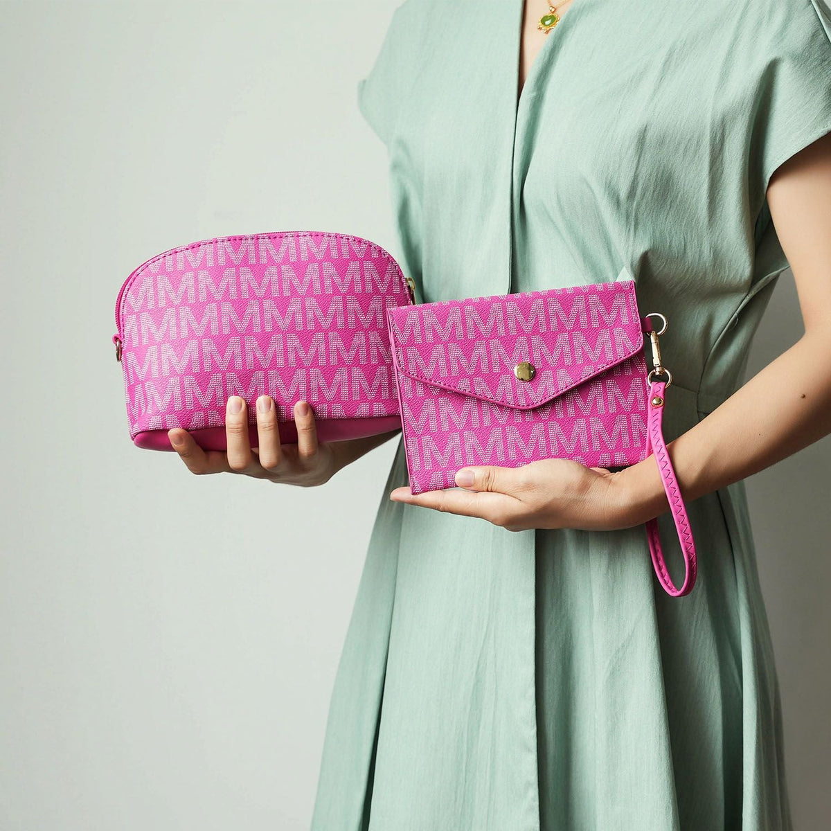 MKF Collection Havenly Signature Vegan Leather Women Tote Bag, Mini Tote Bag, Pouch and Wallet by Mia K