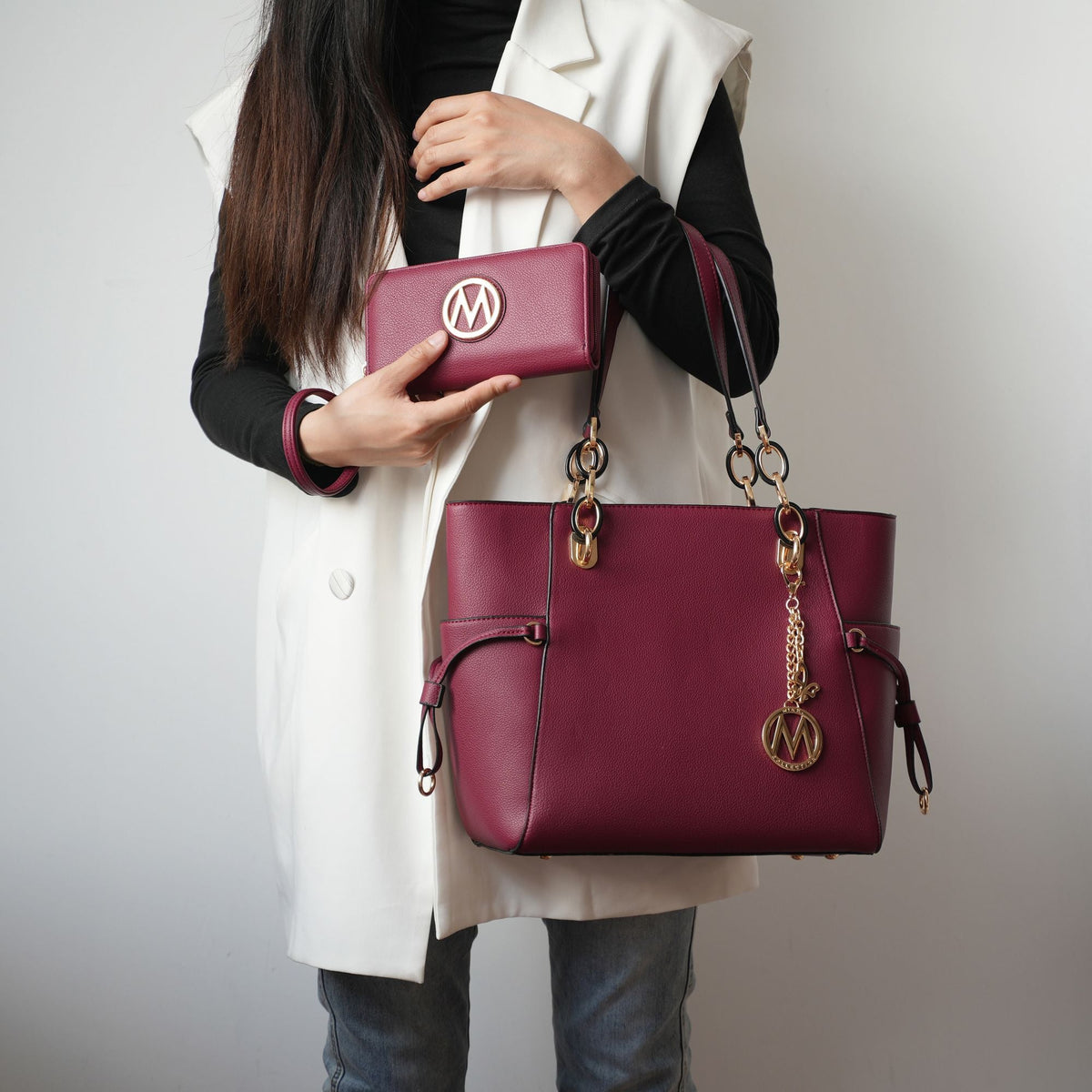 MKF Collection Yale Tote Women's Bag with Wallet Handbag Purse by Mia K