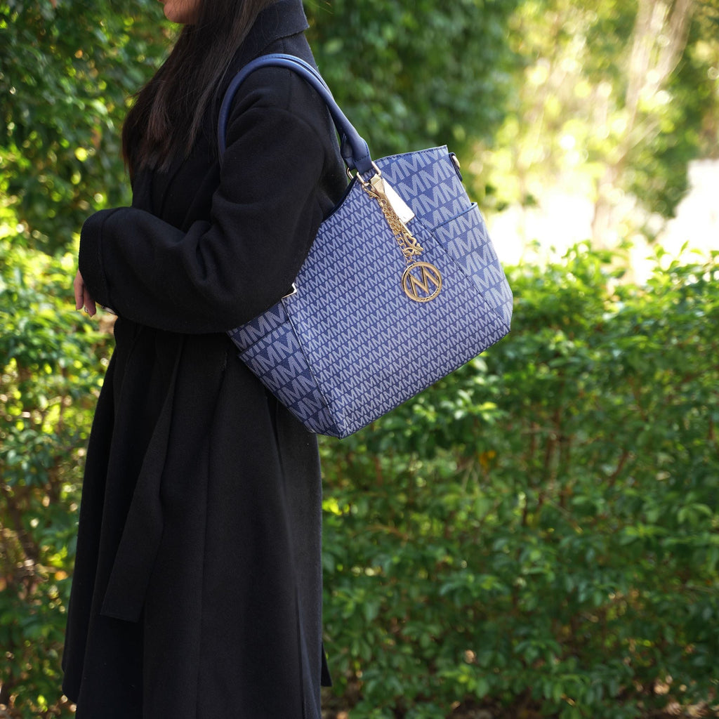 MKF Collection Devorah Signature Printed Vegan Leather Women's Tote Bag by Mia K