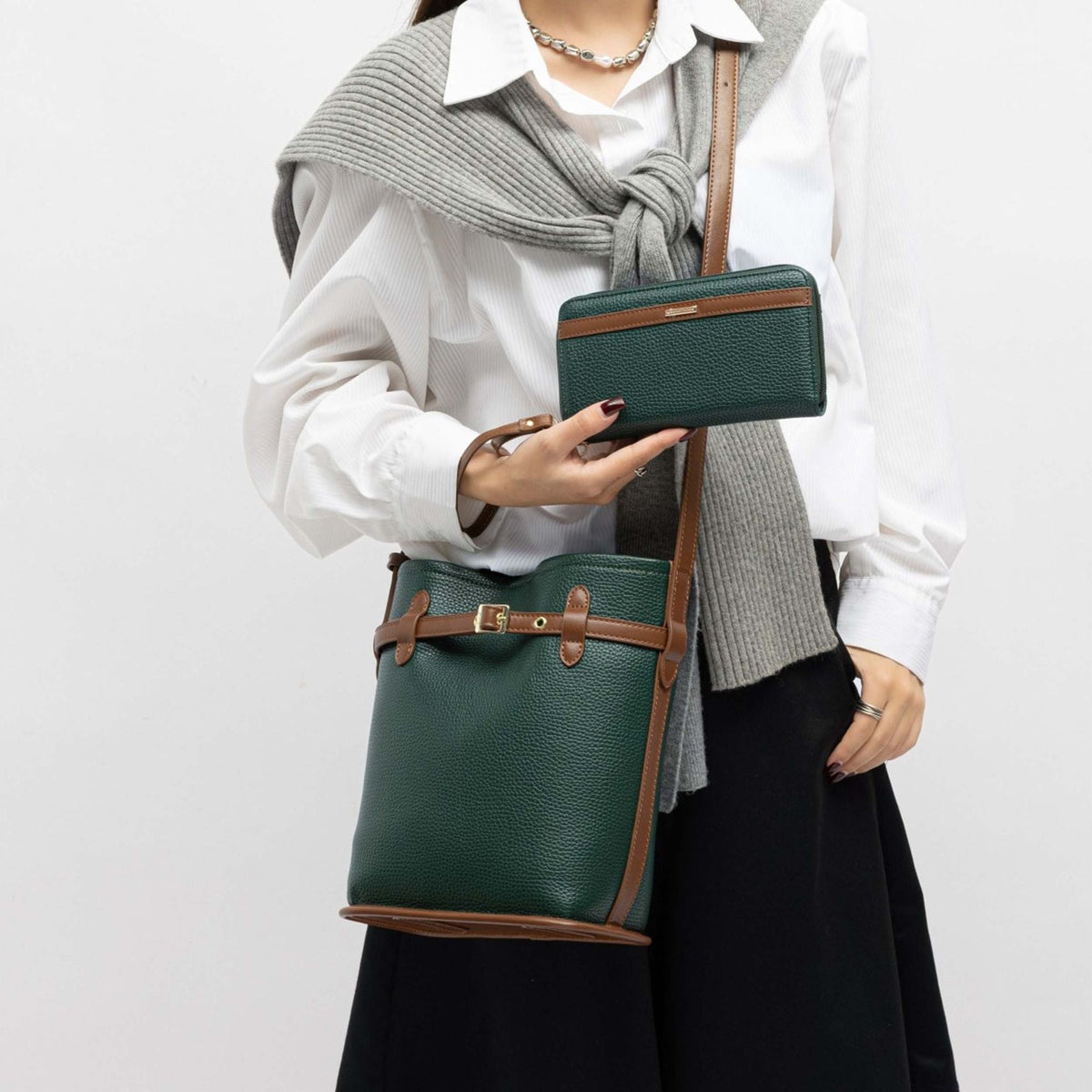MKF Collection Odette 2-Piece Bucket Bag & Wallet by Mia K