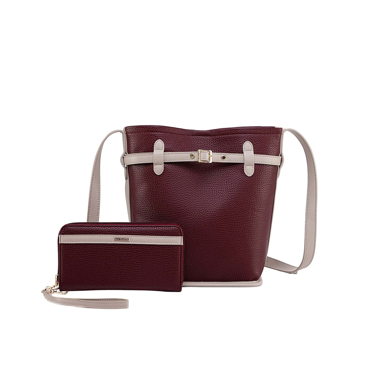 MKF Collection Odette 2-Piece Bucket Bag & Wallet by Mia K
