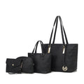 MKF Collection Arya Signature Women Tote Bag, Mini Tote Bag, Pouch and Wristlet Wallet by Mia K