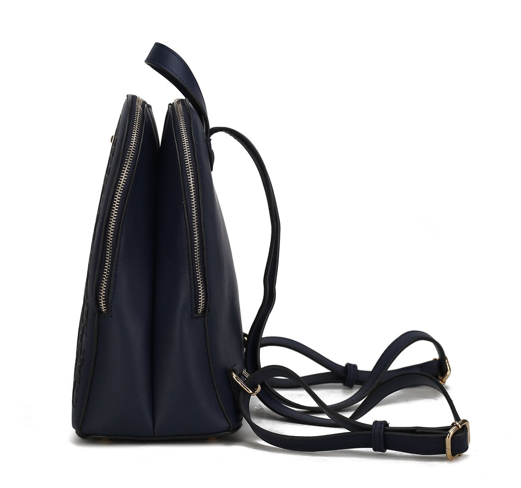MKF Collection Sloane Vegan Leather Multi-Compartment Backpack by Mia K.