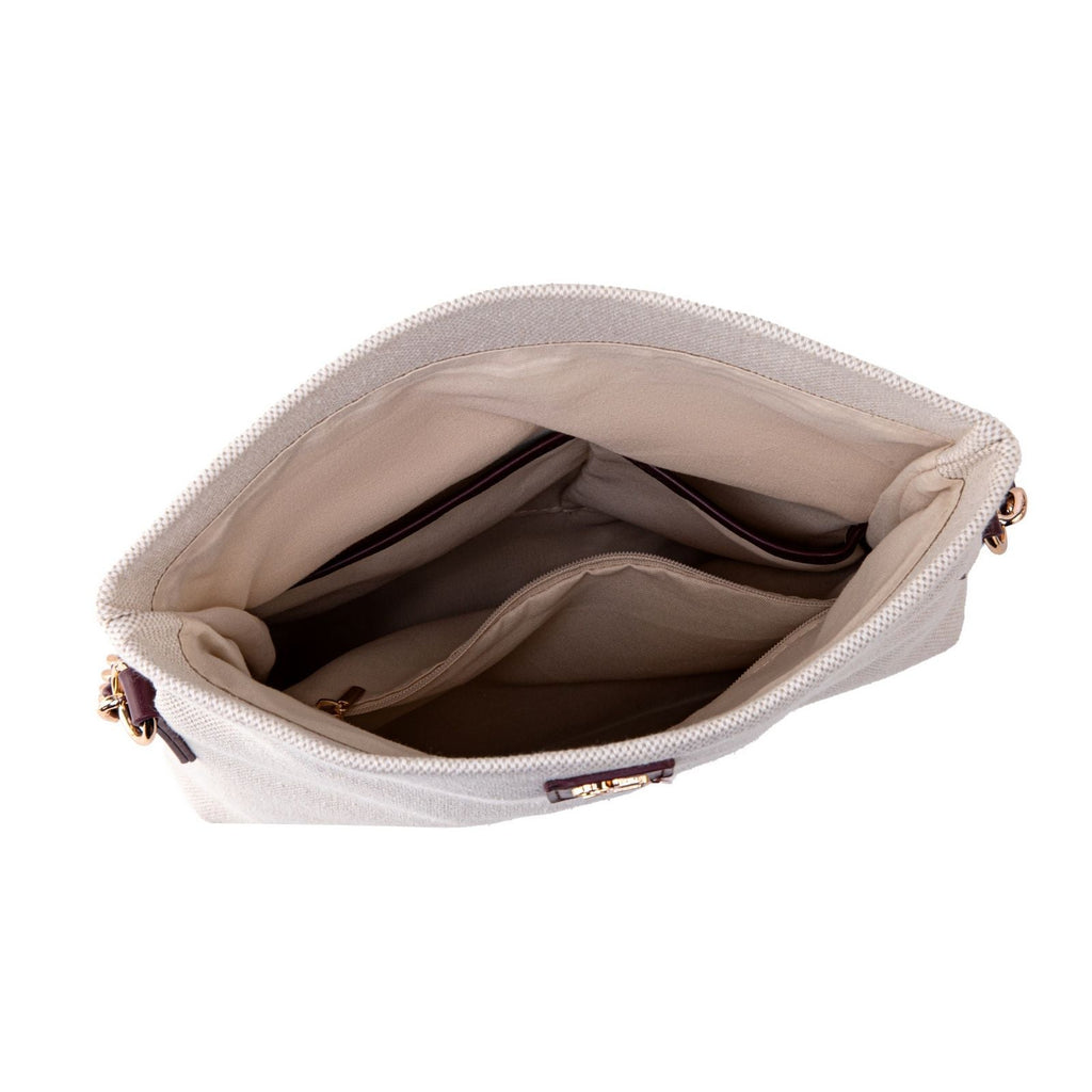 MKF Collection Fiora Faux Leather Shoulder Crossbody Bag by Mia K