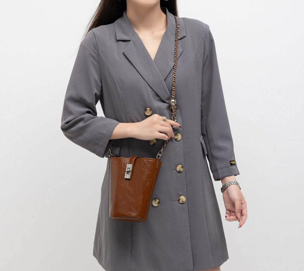 MKF Collection Evelina Mini Bucket Shoulder Bag by Mia K