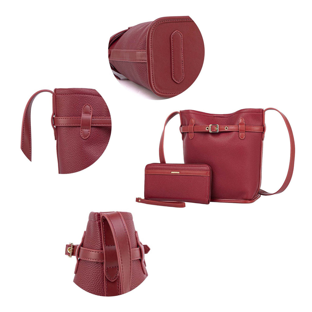 MKF Collection Odette 2-Piece Bucket Bag & Wallet by Mia K