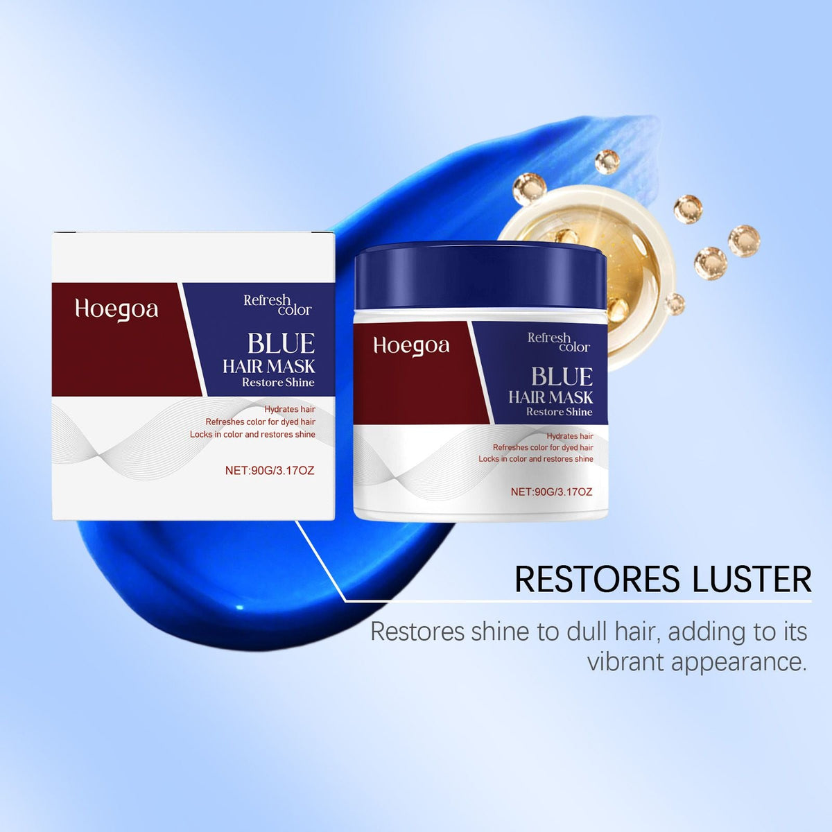 Hair Care Hydrating Mask Nourishes Frizzy Hair for Smooth, Silky and Lustrous Hair Care Essence Mask