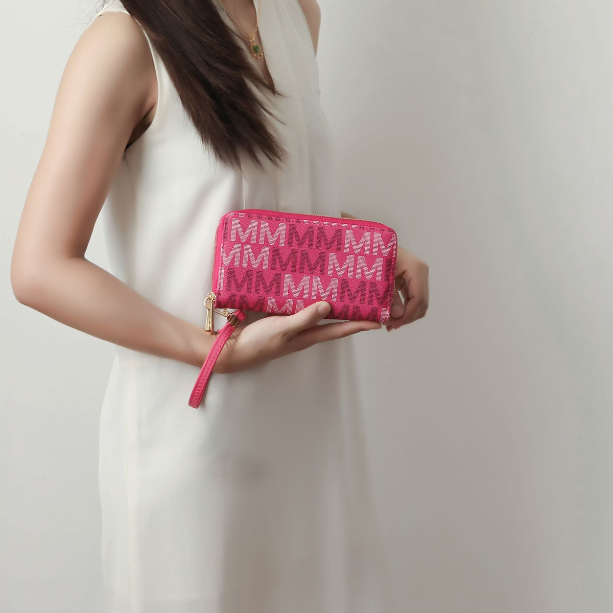 MKF Collection Hofstra M Signature Wallet Wristlet by Mia k
