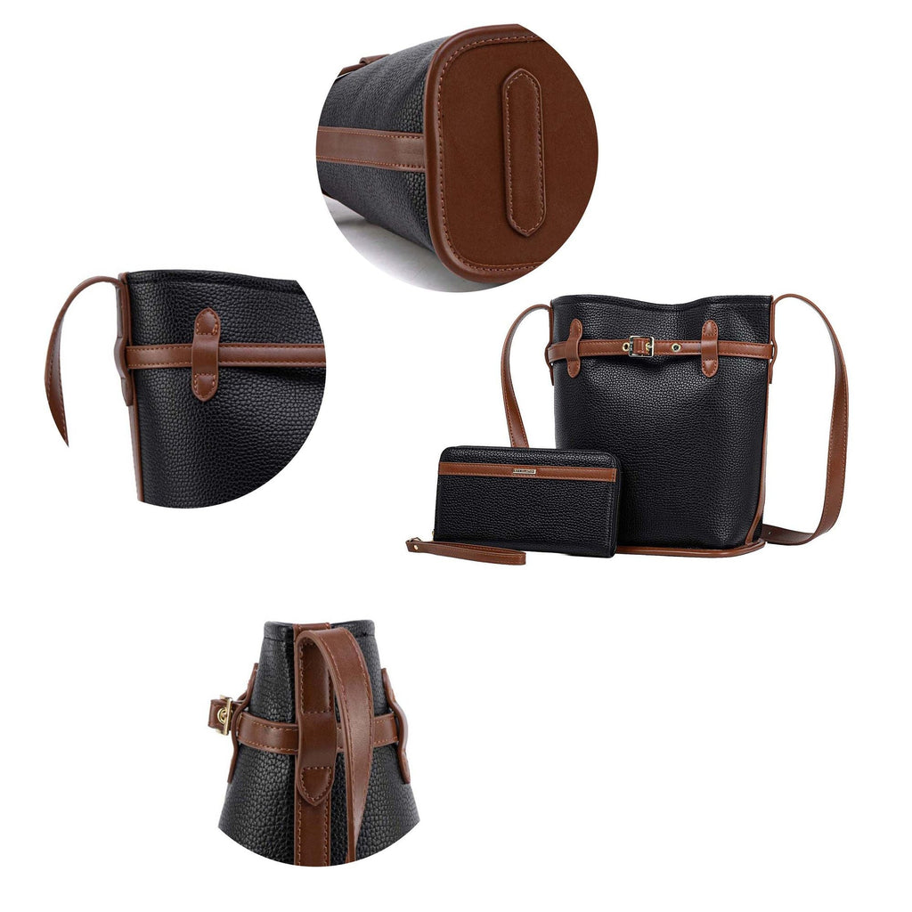MKF Collection Odette 2-Piece Bucket Bag & Wallet by Mia K