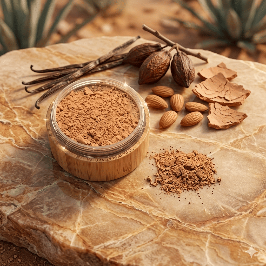 BeNat All-Natural Bronzer Loose Powder - Eco-Friendly Reusable Bamboo Case Vegan Face Makeup for a Healthy Sun-Kissed Glow