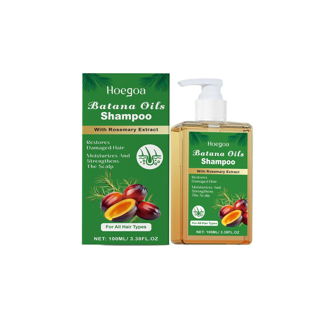 Batana Oil & Rosemary Extract Hair Shampoo, Moisturizing Scalp Care Cleansing Shampoo for Dry Damaged Hair, Strengthening Scalp & Softening Frizzy Hair Wash for All Hair Types Daily Household Hair Car
