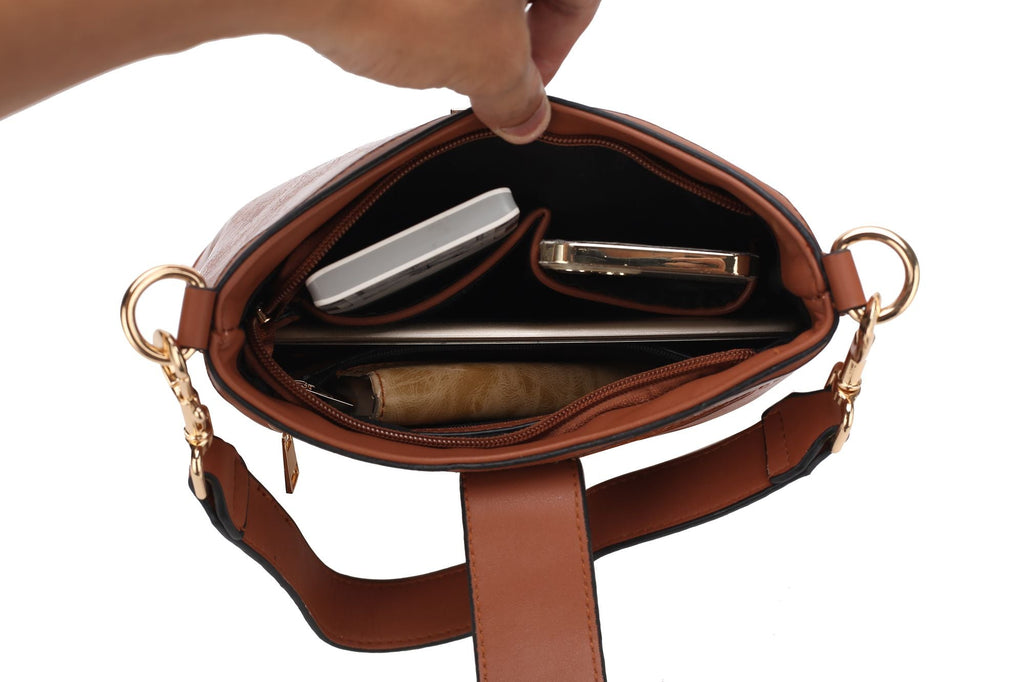 MKF Collection Pilar Vegan Leather Women Shoulder Bag by Mia k