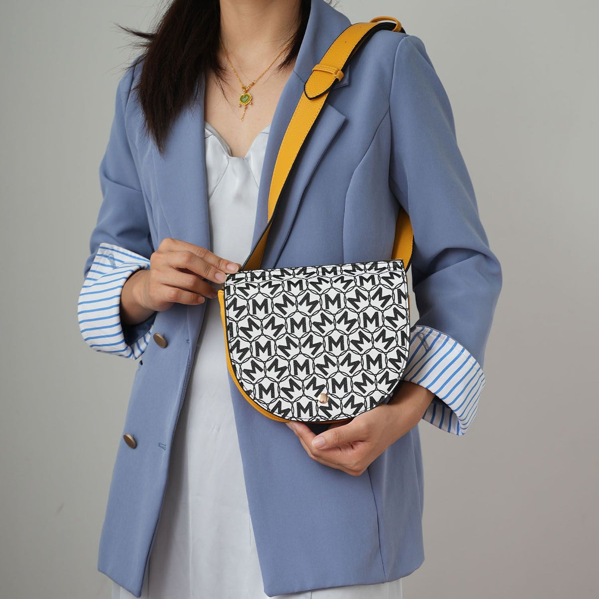 MKF Collection Daksha Signature Half Moon Belt Waist Bag by Mia K