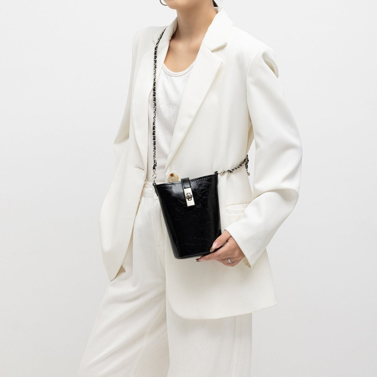 MKF Collection Evelina Mini Bucket Shoulder Bag by Mia K