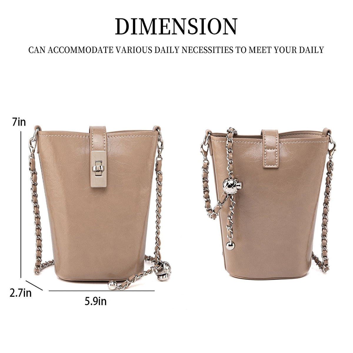 MKF Collection Evelina Mini Bucket Shoulder Bag by Mia K