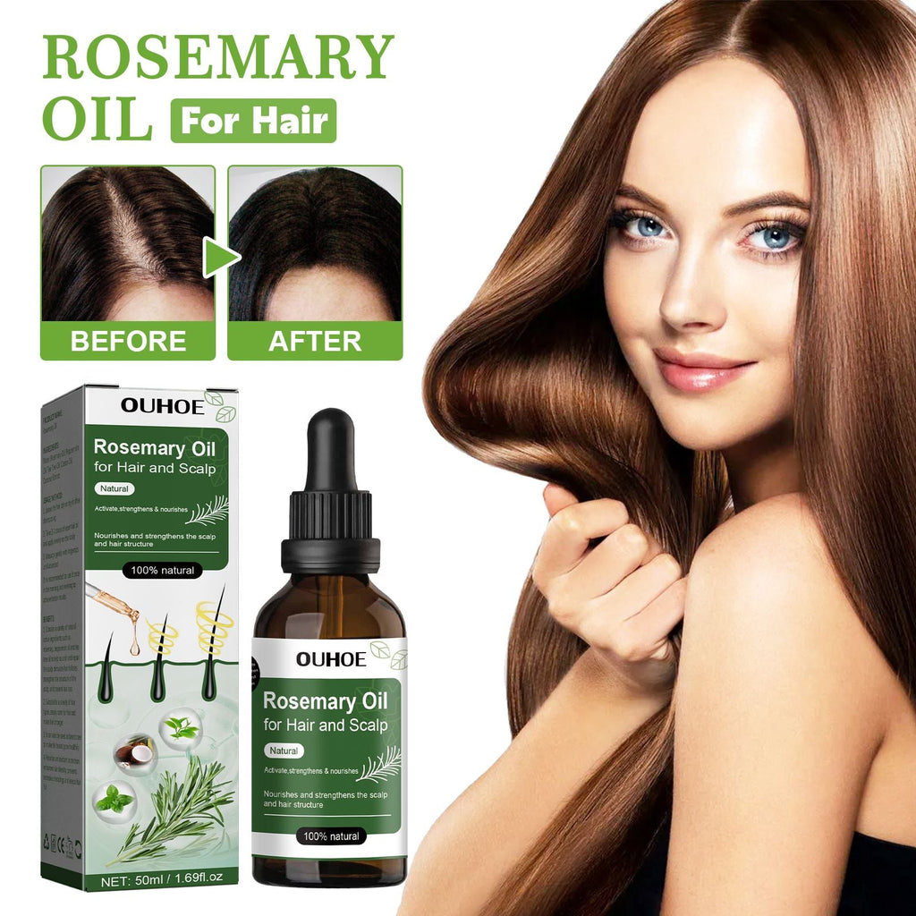 OUHOE Hair Care Rosemary Oil, Anti-Loss Hair Nourish And Strengthen Hair Care Essential Oil