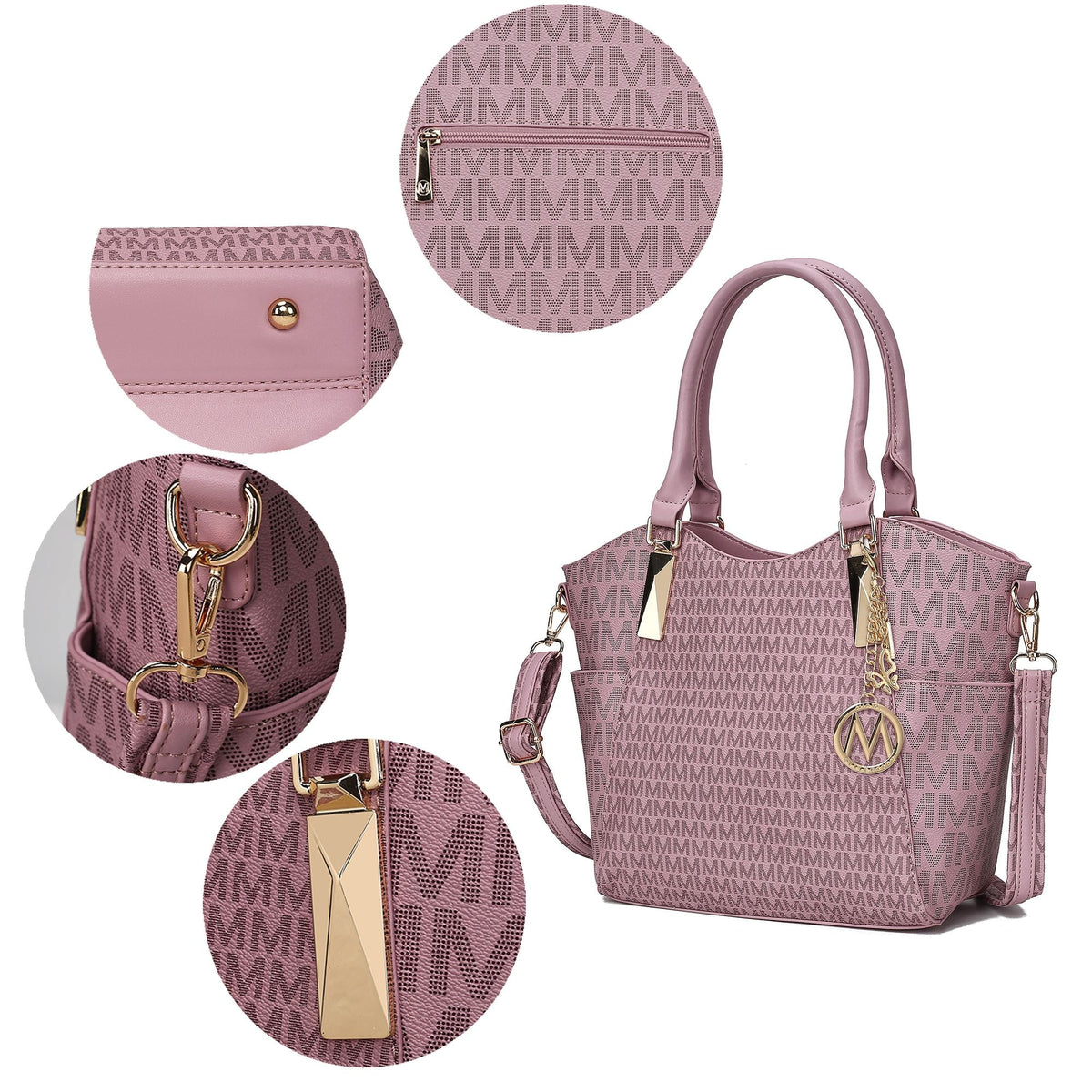 MKF Collection Devorah Signature Printed Vegan Leather Women's Tote Bag by Mia K