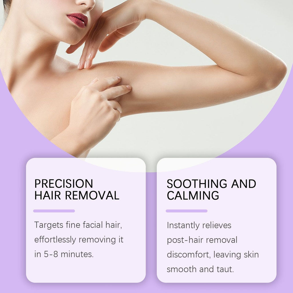 Gentle At-Home Body Hair Removal Kit, Skin Friendly Depilatory Cream & Foam Set, Painless Body Hair Remover for Arms Legs Underarms Smooth Skin Care